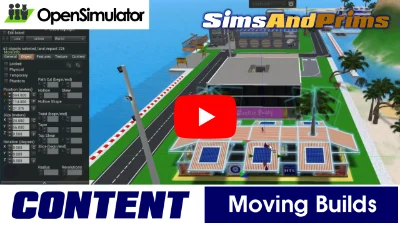 Moving a large complex object with many individual parts | OpenSimulator