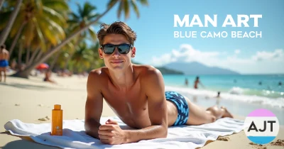 Blue Camo Beach