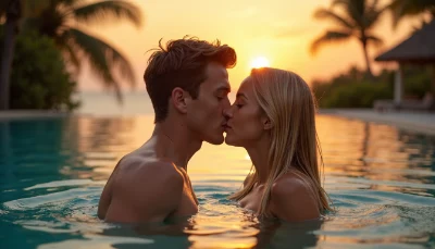 youth and young woman romantic encounter