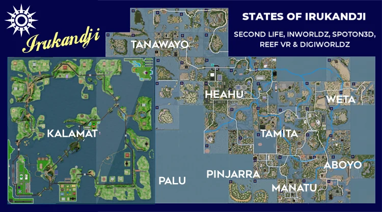 Regions of the Irukandji Continent