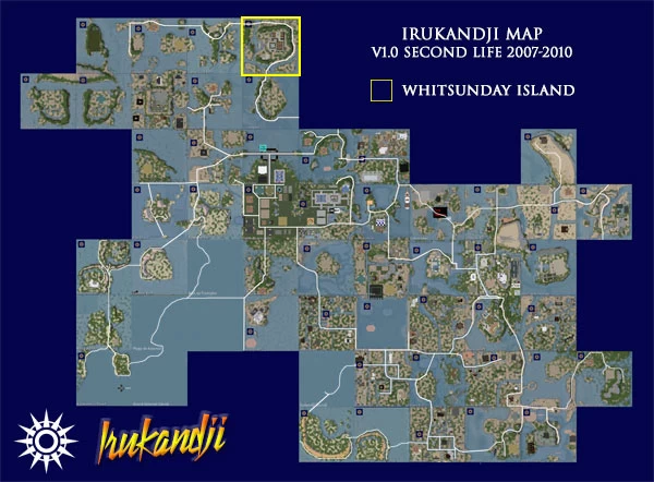 Whitsunday Island map, Tanawayo 2008